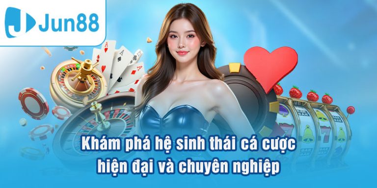 Kho game chất lượng cao tại Jun88 với thể thao, casino, slot game và eSports